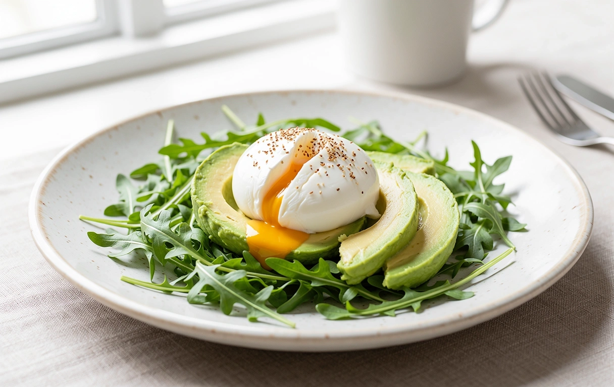 Frisches gesundes Frühstück zur Unterstützung der Hormone